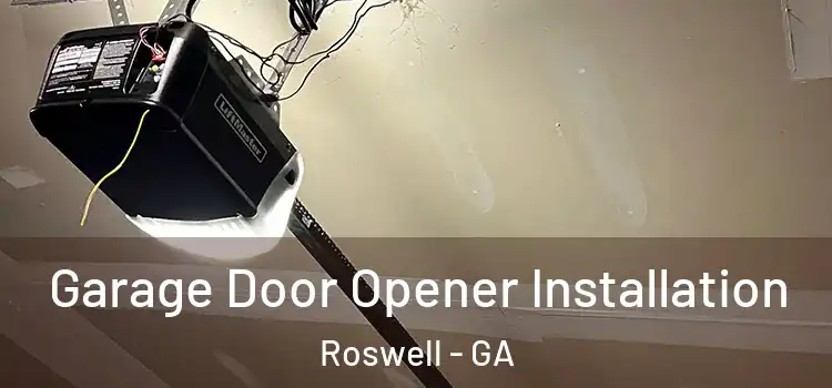  Garage Door Opener Installation Roswell - GA