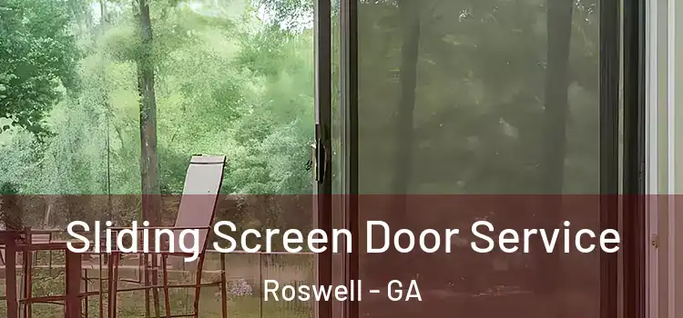  Sliding Screen Door Service Roswell - GA